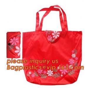 Wholesale cheap nice design full print 210d polyester foldable shopping bag/t shirt nylon tote bag,Eco-friendly custom d