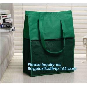 New design recycle rope handle non woven bag with eyelet, Customized printing non woven bag flat punch bag for shoes&gar