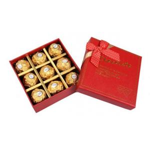 Drawer Dove Chocolate Packaging Boxes With Spot UV Logo , Rubber Finished Wine Gift Packaging Box