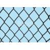China Black Plastic Chain Link Mesh Fence With Carbon Steel Wire Material 0.9m - 2.1m Height wholesale