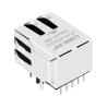 X マチプル XPJG-01K-1-PK3-310 コンパティブル LINK-PP LPJ0196AGNL 10/100 ベース-T RJ45 PoE マグネット ジャック シングルポート タブ ダウン イエロー/グリーン LED