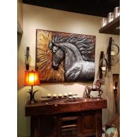 China High Durability Metal Wall Art Sculpture Interior Large Bronze Horse Decoration on sale