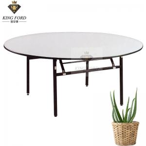 Laminate Surface Plywood Board Hotel Banquet Table DIA 120*75CM