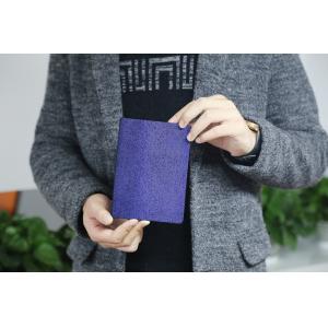 Purple Velvet Cover Personal Journal Notebook , Middle Size Custom Pocket Notebooks