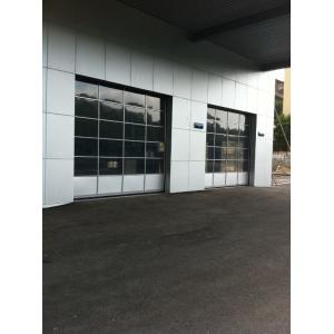 China Large Size Aluminium Glass Garage Doors Electric Running 40mm Panel Thickness supplier