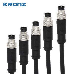 China 3 broches A code M8 connecteurs mâles 60V connecteur imperméable à l'eau IP67 pour les capteurs supplier