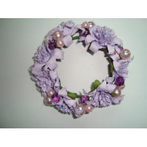 China Purple  Silk Artificial Flowers Garlands and Wreaths arrangement for weddings supplier