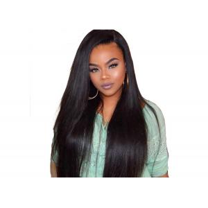 China Black Long Straight Full Lace Front Wigs Human Hair Without Shedding Or Tangling supplier
