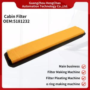 China 520mm Length  Rectangular Cabin Air Filter 5181232 supplier