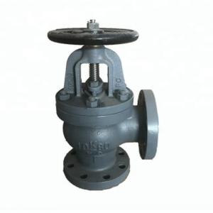 China F7310 Cast Iron Angle Valve 16K JIS Marine Valve For Oil And Gas Pipeline supplier