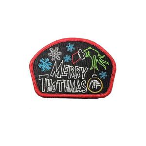 2.5 Inch Snowflake Design Custom Hat Patches With Self-Adhesive Backing With Heat Press