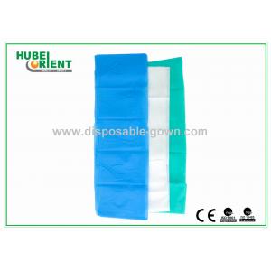 100% PP Nonwoven Disposable Bed Sheets For Travel Light Blue / White Color