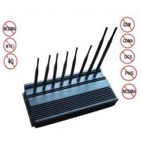 China 8 Antennas High Power Jammer , WIFI Blocker high power cell phone jammer on sale