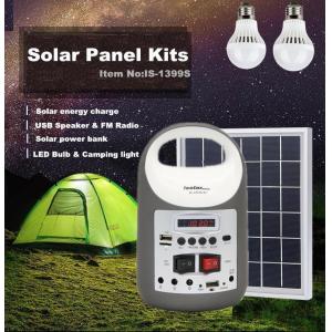 China solar powered solar panel lighting kits for camping, mini solar home  system , solar light for camping solar bule.yellow supplier