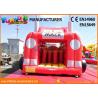 Fun Truck Bounce House Inflatables Obstacle Course Red Fire Retardant