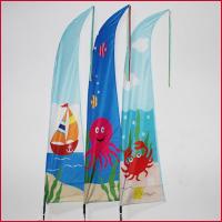 Caranguejo do polvo do barco de navigação da bandeira do jardim do verão