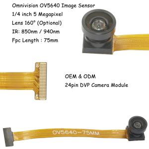 China ESP32 5MP OV5640 Modulo de cámara 75mm FPC DVP MIPI Modulo de cámara reconocimiento facial wholesale