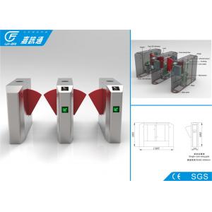 China IC / ID / Bluetooth Card Turnstile Security Systems , Intelligent Control Half Height Turnstile supplier
