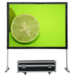 China FCC ROHS Front And Rear Projector Screen Fast Folding Soft Fabric supplier