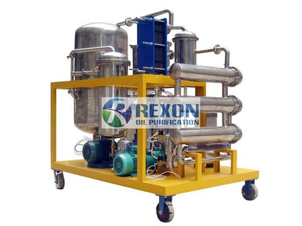 High Vacuum Cooking Oil Filtration Machines / Oil Treatment Plant 9000LPH SYA