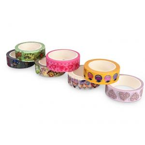China Solid Color Washi Paper Tape Rubber Adhesive Easily Peels Off Fit Decoration supplier
