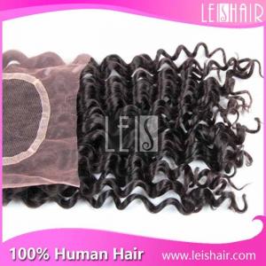 2015 new arrival curly hair lace closure 4*4