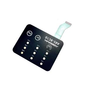 China Poly Dome PET Circuit Backlit Membrane Switch Power Saving With Silver Paste supplier