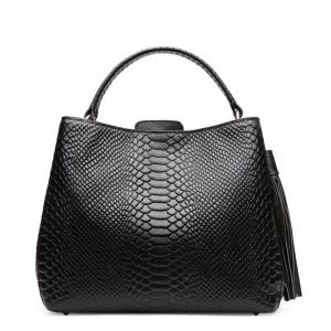 Women Tote Bag Alligator Pattern Leather Handbags  Big Capactity Cross-body Bags