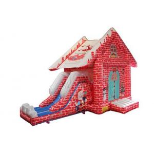 China Themed Inflatable Bounce House With Slide For Christmas Eve Normal Structure supplier