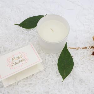 China Aroma Home Simple Private Label White Scented Soy Wax Candles wholesale