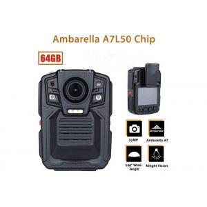 China Remote Control Security Body Camera Ip67 Water Proof With 1296P IR LED Light supplier