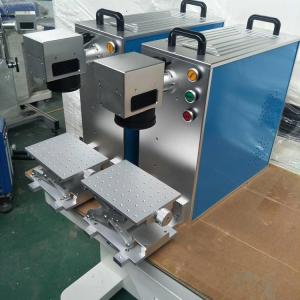 China Mini 20w fiber laser engraving machine for metal / bearing / jewelry / Phone Case supplier