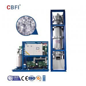 China Industrial Tube Ice Maker Machine With Semi Automatic Packing supplier