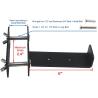 China Heavy Duty Window Flower Box Brackets with Durable Iron Planter Mounting Bracket wholesale