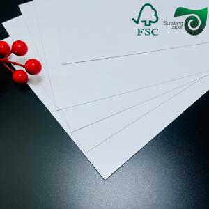 China FSC White Coated Double Sided Chipboard GC1 For Packaging And Card Applications wholesale