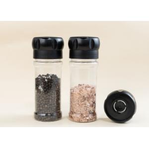 Sustainable Clear Salt And Pepper Spice Mills With Plastic Jar