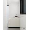 Fadior Compact White Stainless Steel Kitchen With Streamlined Workflow And Ample Storage