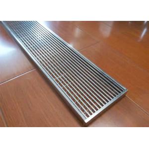 China SS 304 Steel bar Grating  Shower  Bathroom Floor Linear Drainanage cover grating supplier