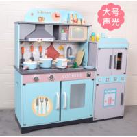 China Environmentally Safe Simulated Kitchen Wooden Toy Set Girl Cooking Utensils on sale