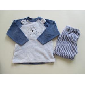 Elasticated Waist Baby Boy 2pcs Set Embroidery Cute Bear