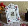 China Rose Flowers Polyresin Standing 6inch Picture Photo Frame wholesale