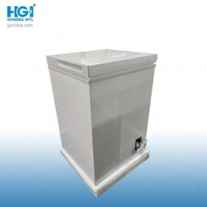 220V / 50Hz Mini Deep Chest Freezer With Door Lock And Silver Exterior Appearance