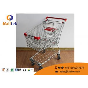 Wire Mesh  Type Folding Shopping Trolley On Wheels Foldable Trolley Cart