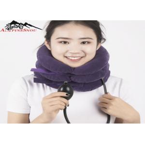 Inflatable Cervical Collar / Air Pump Cervical Traction Collar For Neck Brace