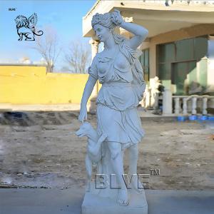 White Marble Greek Goddess Artemis Sculpture Stone Goddess Of Hunting Statue
