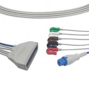 8 Pin Durable ECG Patient Cable , SpO2 Telemetry ECG Cable 5 Lead