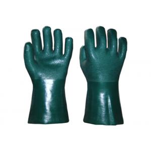 China Heavy Duty PVC Coated Gloves Sandy Finish With Extra Grip Long Lifetime supplier