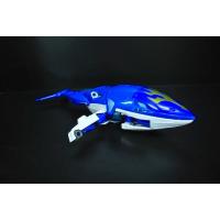 China Blue Shark Figure Transformer Robot Toy Easy Operation For Display on sale