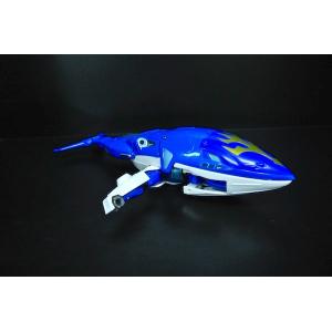 Blue Shark Figure Transformer Robot Toy Easy Operation For Display