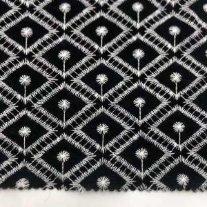 Printed Cotton Linen Embroidery Fabric Material M04-LK027